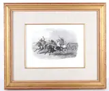 Karl Bodmer, dated 1840-1844 with the correct Bodmer blind stamp centered at the bottom of the, etching and