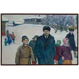Bogoroditsk, 1917 - 2001 / Lenin con i bambini / Firmato Tokarev in basso a sinistra by Vyacheslav Vasilyovych Tokarev, oil on canvas, offered Jul 2024