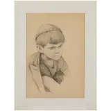 1921 - 1980 / Ritratto di bambino / Ritratto d'uomo con barba / Ritratto d'uomo con occhiali / Firmato Melentjev O G, Sverdlovsk sul retro by Oleg Germanovich Melentjev, pencil on paper, offered Jul 2024