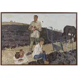 Grigory Andriyovich Shponko, Balki, 1926 - 2005 / Aratura / Firmato G Shponko in basso a sinistra, oil on canvas
