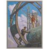 Mitrofanovka, 1945 / Installatori / Firmato An Yanev in basso a destra by Anatoly Mykytovich Yanev, oil on canvas, offered Jul 2024