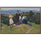 Odessa, 1927 - 1999 / Paesaggio con scena romantica / Firmato Vlasov V G e datato 66 in basso a destra by Volodymyr Grygorovych Vlasov, oil on canvas, offered Jul 2024
