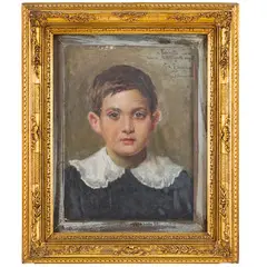 Roma, 1862 - Londra, 1937 / Ritratto del nipote Falchetto / Dedica, firma Eduardo e data 1919 in alto a destra by Edoardo Gioja, oil on canvas, offered Sep 2024