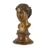 Vincenzo Gemito, Napoli, 1852 - 1929 / La Carmela / Firmato Gemito sul retro e timbro di fonderia sul lato, bronze