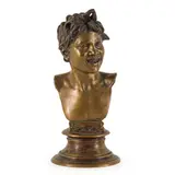 Vincenzo Gemito, Napoli, 1852 - 1929 / Testa di Licco / Firmato Gemito sul retro e timbro di fonderia sul lato, bronze