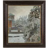 Gino Piccioni, Foligno, 1873 - Biella, 1941 / Paesaggio invernale / Firmato G Piccioni e datato 1935 in basso a destra