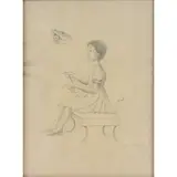 Antonio Donghi, Roma 1897 - 1963 / Studio per Gita in carrozzino, 1955
