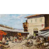Riccardo Pellegrini, Milano, 1863 - Crescenzago, 1934 / Mercato
