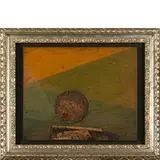 Roberto Crippa, Milano 1921 - Bresso 1972 / Moon, 1970, mixed media and sughero on panel