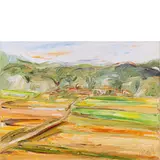 Silvano Caselli, Firenze 1921 / Paesaggio, 1970, oil on canvas