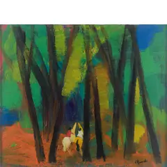 Gianrodolfo D'accardi, Palermo 1906 - VARESE 1993 / Senza titolo, oil on canvas