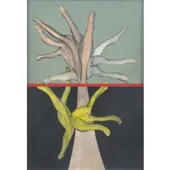 Pistoia 1911 - Savona 1998 / Senza titolo, 1971 by Agenore Fabbri, mixed media on paper applicata on canvas, offered Oct 2024