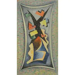 Cesare Andreoni, Milano 1903 - 1961 / Senza titolo, 1927, oil on masonite