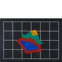 Renato Volpini, Napoli 1934 - Milano 2017 / Senza titolo, 1973, mixed media and collage on cardboard applicato on panel