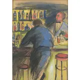 Luigi Broggini, Cittiglio 1908 - Milano 1983 / Senza titolo, mixed media on paper