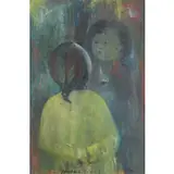 Enzo Simonetti, Matelica 1914 - Milano 1973 / Composizioni, 1961, mixed media on panel