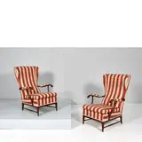 A Pair Of Armchairs Attributed To P. Buffa, Senza titolo