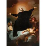 Stefano Pozzi, Ascensione di un padre gesuita o San Filippo Benizi?, oil on canvas