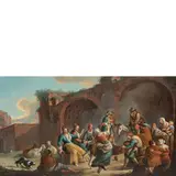 Giorgio Giacoboni, Scena di genere, oil on canvas