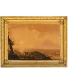 Jan Asselijn, Veduta della campagna romana con il monte Soratte sullo sfondo, oil on canvas