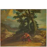 Jacopo Marieschi, Isacco e Abramo / Abramo e gli angeli, oil on canvas