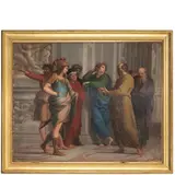 La scuola di Atene by Johann Friedrich Overbeck, oil on canvas, offered Nov 2024