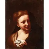 Giuseppe Angeli, Ritratto di dama, oil on canvas