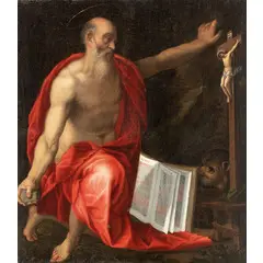 San Girolamo by Gaspare Rem, oil on canvas, offered Nov 2024