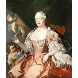 Jacopo Amigoni, Ritratto di Maria Barbara di Braganza, regina di Spagna, oil on canvas