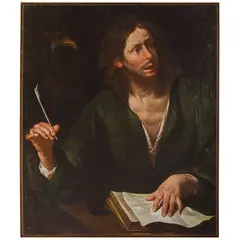 Giuseppe Assereto, San Giovanni Evangelista, oil on canvas