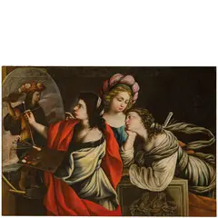 Elisabetta Sirani, con l'assistenza di Giovanni Andrea Sirani / Allegoria delle Arti (1653-1654), oil on canvas