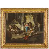 LEONARDO COCCORANTE / Resurrezione di Lazzaro by Giacomo del Pò, oil on canvas, offered Nov 2024