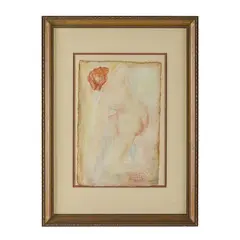 Auguste Rodin, Parigi, 1840 - Medon, 1917 / Studio di nudo / Firmato Rodin in basso a destra, Acquarello su carta