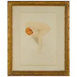 Auguste Rodin, Parigi, 1840 - Medon, 1917 / Coucher du soleil / Firma Augu Rodin e titolo in basso a destra
