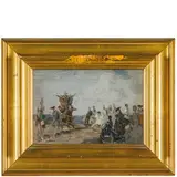 Emma Ciardi, Venezia, 1879 - 1933 / Scena galante / Firmato Emma Ciardi sul retro