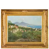 Carlo Brancaccio, Napoli, 1861 - 1920 / Napoli, impressione / Firma Carlo Brancaccio e titolo in basso a sinistra, oil on canvas