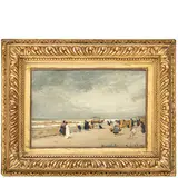 Lorenzo Delleani, Pollone, 1840 - Torino, 1908 / Scheveningen / Datato Scheveningen 31.8.83 in basso a destra, con sigla LD apocrifa
