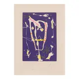 Joan Miró, One plate, from Les Brisants (Dupin 238 variant, Cramer bk. 46), 1958, Aquatint in colors on wove paper