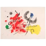 Joan Miró, One plate, Le Lézard aux plumes d'Or (Mourlot 523, Cramer bk. 148), 1967, Lithograph in colors on japon paper