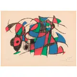 One plate, from Joan Miró Lithographe II (Mourlot 1039, Cramer bk. 198) by Joan Miró, 1975, Lithograph in colors on Arches paper, sold Jun 2025