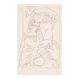 Pablo Picasso, Cinésias et Myrrhine, pl. 3, from Lysistrata (Bloch 269, Baer 389, Cramer bk. 24), 1934, Etching on wove paper with MB watermark