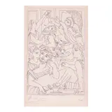 Pablo Picasso, Le festin, pl. 6, from Lysistrata (Bloch 272, Baer 392, Cramer bk. 24), 1934, Etching on wove paper