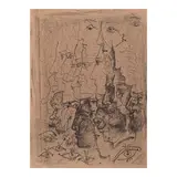 Pablo Picasso, Étude de profils (Bloch 581, Mourlot 132), 1948, Lithograph on wove paper