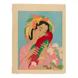 Paul Jacoulet, Les Papillons Tropiques; Chagrins d'amour Kusaie est Carolines (Miles 61; 70), 1939; 1940