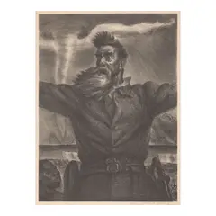 John Steuart Curry, John Brown (Cole 34), 1939, Lithograph on wove paper