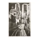 Louis Lozowick, Third Avenue (Third Avenue El) (Flint 41)
