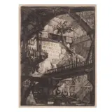 Giovanni Battista Piranesi, Six Plates, from Carceri d'invenzione and Two Plates, from Vedute di Roma (Wilton-Ely 26; 34-38; 251-52, Focillon 24; 32-36; 850; 839, Robinson 29; 35-39, Hind 1; 9-13), 1749-50; c. 1760