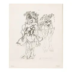 Willem de Kooning, Two Women, 1973, Lithograph on wove paper