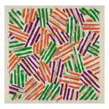 Jasper Johns, Untitled (Field 260), 1977, Screenprint in colors on Patapar printing parchment paper
