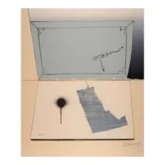 Hinged Canvas, from Fragment-According to What Series (Field 139, Gemini 288) by Jasper Johns, 1971, Lithograph in colors on Arches paper, offered Nov 2025